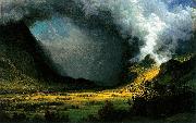 Albert Bierstadt Storm in the Mountains oil painting artist